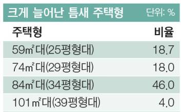 [뜨는 틈새 주택형] 25·34·43평 공식 깨는 29·39평