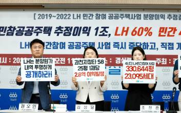 경실련 “LH 민간참여 공공주택사업 이익, 4년간 1조원 넘어”