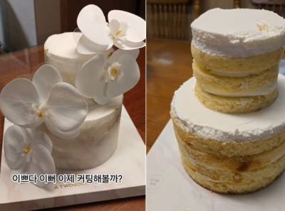 어버이날 기념으로 샀는데...4.7만원 케이크 자르다 '깜놀'