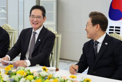 이재용 "대통령 자서전 읽어봤는데"…이 대통령, 반응은?