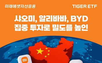 미래에셋, ‘TIGER 차이나 ETF’ 2종 신규 상장