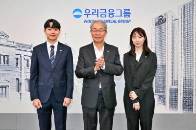 우리금융, 전 임직원 ‘우리WON 보조 휘장’ 패용…새출발 상징