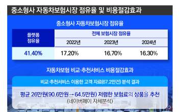 車보험 비교했더니 보험료 26만원 절감...'비교·추천서비스' 반전 있을까