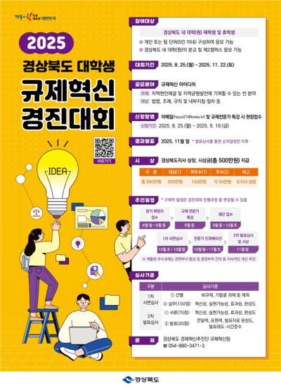 경북도, 대학생 규제혁신 경진대회 개최