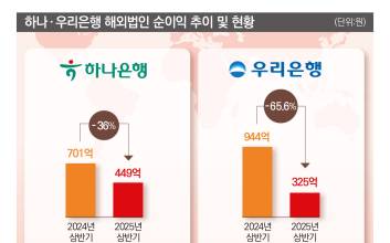해외서 아쉬운 성적 하나·우리은행…실적 배경 보니