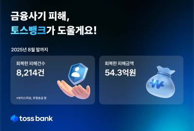 토스뱅크, ‘안심보상제’로 금융사기 피해 회복에 54억원 지원
