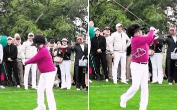 90대에 골프 스윙, 말춤까지…'93세' 이길여 총장, 건강미 비결은