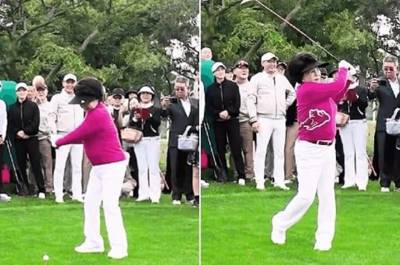 90대에 골프 스윙, 말춤까지…'93세' 이길여 총장, 건강미 비결은