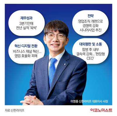 ‘신한의 전략가’, 라이프서 날개를 펴다