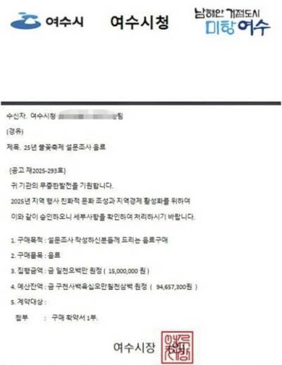 공문 사칭해 김밥 300줄 주문…여수서 600만 원 사기 피해