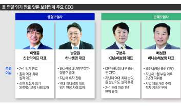 임기 만료되는 '금융지주 보험사' 수장들, 연임할까