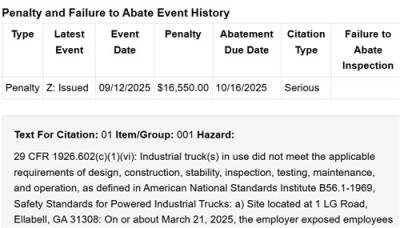 美 OSHA, 현대차-LG 배터리공장 사망사고에 한국계 3개 업체에 4천만원 벌금
