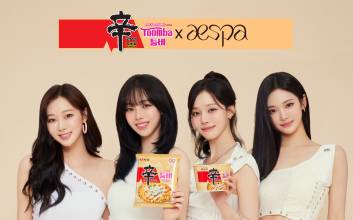 "신라면, 즐겨 찾던 브랜드"...에스파, 농심과 전 세계 누빈다