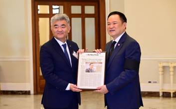 정원주 대우건설 회장, 태국 총리 예방…한류기반 'K시티' 조성