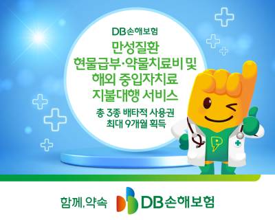 DB손보, 만성질환 현물급부·약물치료비 등 총 3종 배타적 사용권 최대 9개월 획득