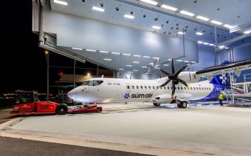 도색 마친 섬에어 1호기, 내년 1월 국내 인도