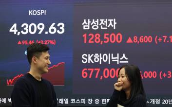 4300선도 뚫었다…코스피, 새해 첫 거래일 사상 최고치 마감