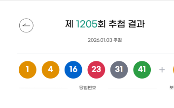 "32억씩 받는다" 10명 대박...1205회 로또 1등 당첨 번호는?