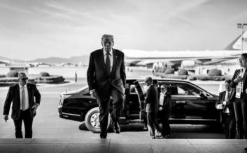 "까불면 다친다" 트럼프 김해공항 사진에 담긴 의미는