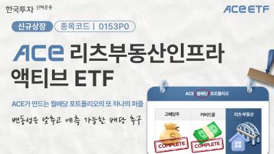 한투운용, ACE 리츠부동산인프라액티브 ETF 20일 신규 상장
