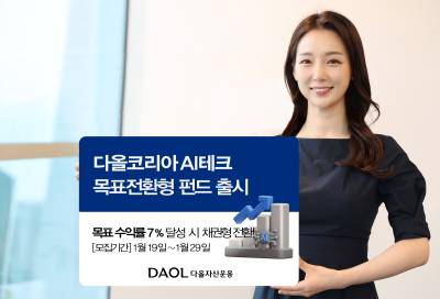 다올자산운용, '다올코리아 AI테크 목표전환형 펀드' 출시