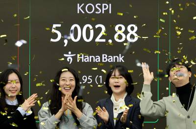 5000피 시대 '활짝' 韓 증시 새 역사…국내 대형株도 일제히 강세