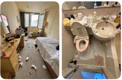 중국인 투숙 후 '쓰레기장' 된 객실…삿포로 게스트하우스 사진 논란