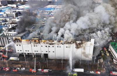 시흥 SPC삼립 공장 화재...전체 가동 중단
