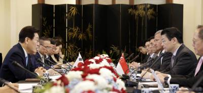 李대통령 "중동 안정·평화 회복 기대"…싱가포르와 전략 공조 강화