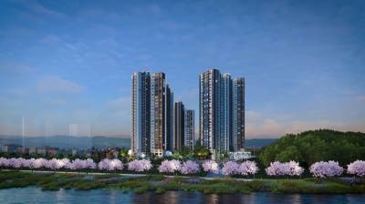 부산신항 산업벨트 차량 10분대… 부산 ‘디에트르 더 리버’ 신항 배후 주거지로 주목