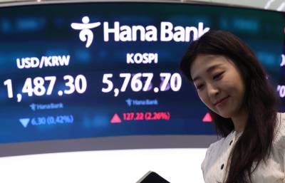 코스피 5900선 회복...‘20만전자·100만닉스’ 귀환