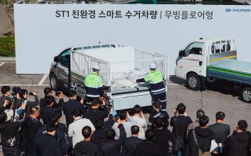 현대차 ST1, 성북구 달린다…친환경 폐기물 수거 실증 돌입