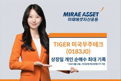 미래에셋 ‘TIGER 미국우주테크 ETF’ 상장 첫날 흥행…개인 순매수 615억 ‘역대 최대’