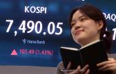 "外人 7조 팔았는데" 코스피 7490.05 상승 마감…개인-외국인 '고지전'