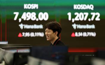 [속보] 코스피, 상승전환해 또 사상최고…7498 마감