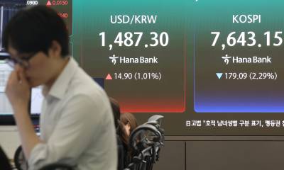 코스피 1.69% 내린 7513.65 출발…코스닥은 1170선