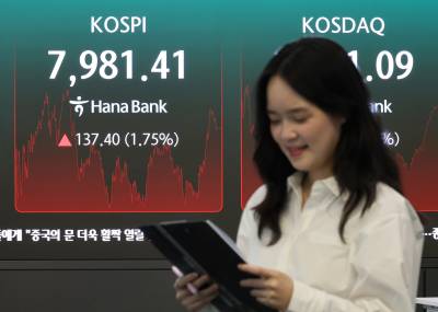 코스피 7981.41 마감…‘꿈의 8000피’ 현실 되나