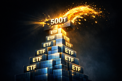 '이젠 ETF 시대' 첫 500조원 돌파…거래대금도 28조원 수준