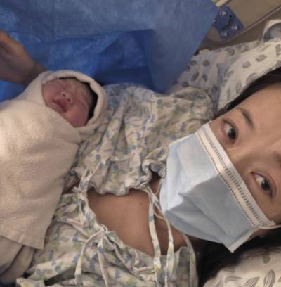 힘 3번 주고 '순산'…박은영 45세 노산에도 "만만세"